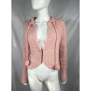 BCBG Pink Pom Pom Sweater